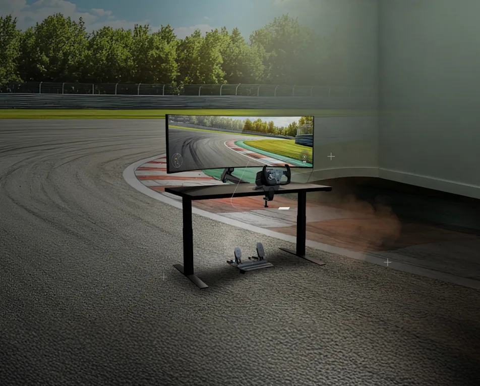 Logitech G racing simulation station